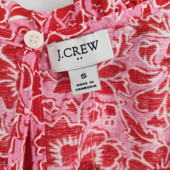 Ladies SZ S J Crew Factory Sleeveless Linen Blend Blouse - Picture 3 of 5